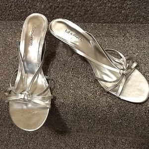 Silver 3" Heels, EUC